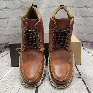Vance Co. Men's Dalvin Tru Comfort Foam Lace-Up Moc Toe Ankle Boot